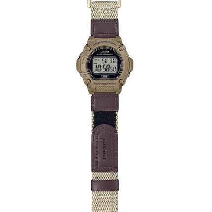 Casio Standard Brown Digital Cloth Strap Quartz W-219HB-5AV Herrenuhr