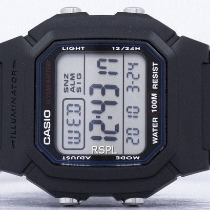 Casio Digital klassische Illuminator W-800H-1AVDF W-800H-1AV Herrenuhr