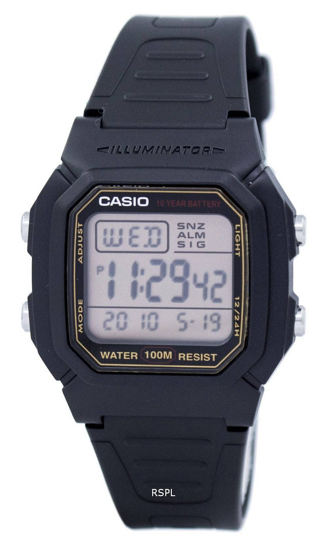 Casio Digital Alarm Illuminator W-800HG-9AVDF W-800HG-9AV Herrenuhr