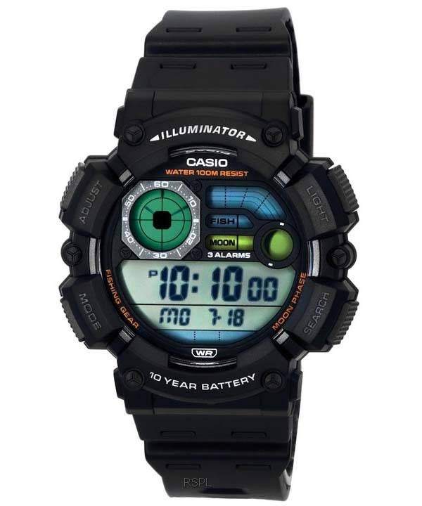 Casio Fishing Gear Line Digital Quarz WS-1500H-1A WS1500H-1 100M Herrenuhr