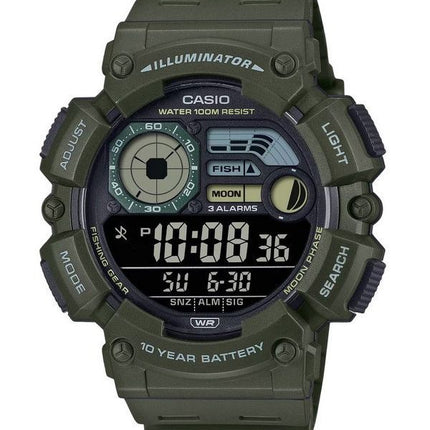 Casio Digital Harzarmband Quarz WS-1500H-3BV 100M Herrenuhr