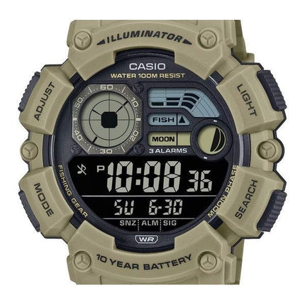 Casio Digital Harzarmband Quarz WS-1500H-5BV 100M Herrenuhr