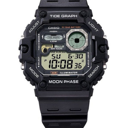 Casio Standard Digital Graph Mondphase Harzarmband Quarz WS-1700H-1AV 100M Herrenuhr