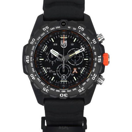 Luminox Bear Grylls Survival Master Series Chronograph schwarzes Zifferblatt Quarz Taucheruhr XB.3741 200M Herrenuhr