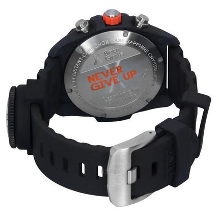 Luminox Bear Grylls Survival Master Gummiarmband silbernes Zifferblatt Quarz Taucheruhr XB.3748 300M Herrenuhr