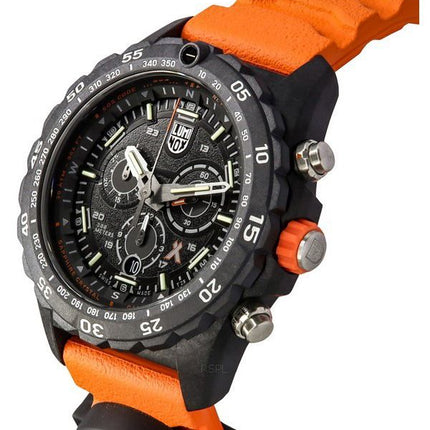 Luminox Bear Grylls Survival Master Series Chronograph, schwarzes Zifferblatt, Quarz, Taucheruhr XB.3749 300M, Herrenuhr mit Kom