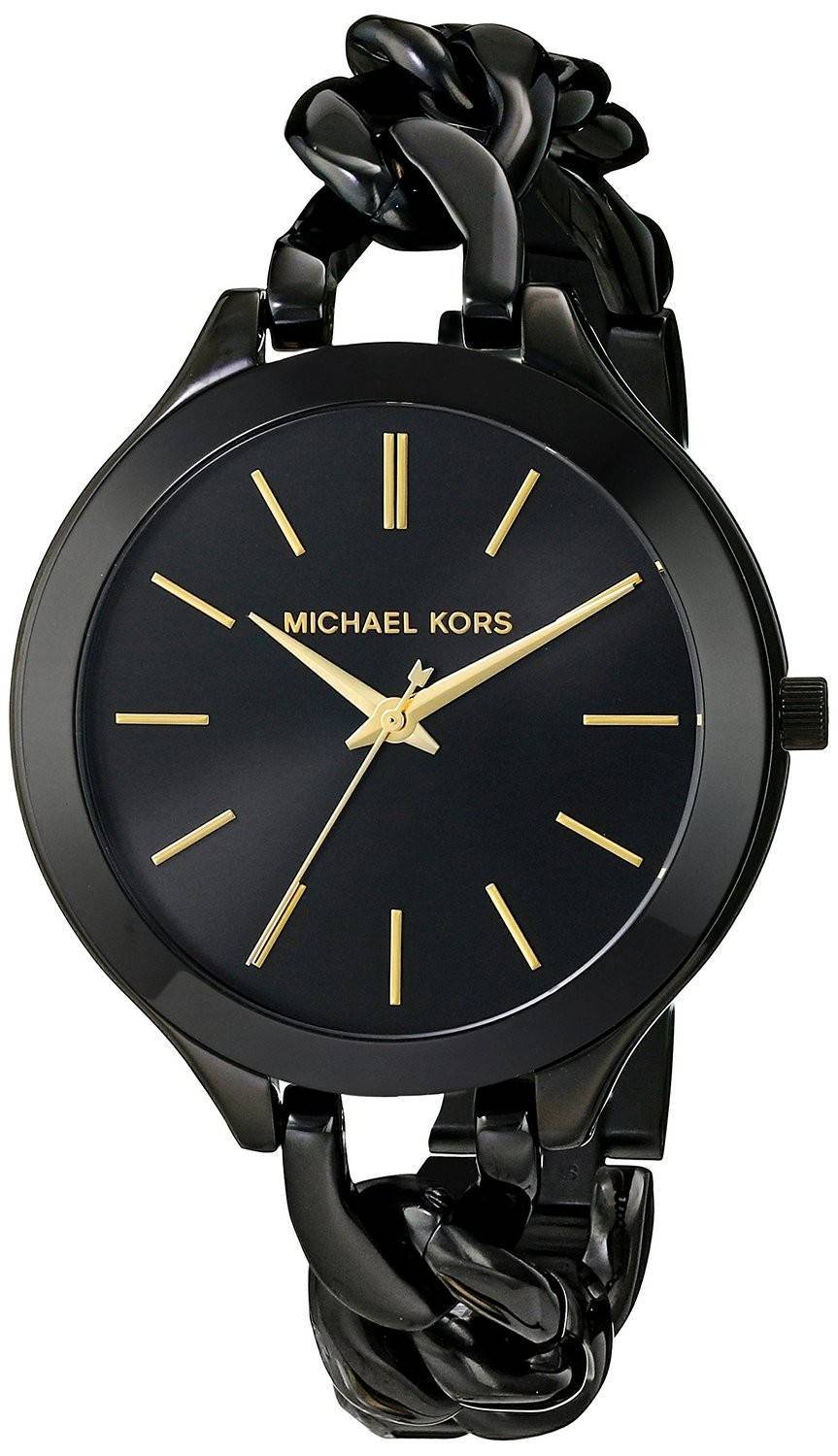 michael kors schwarzes zifferblatt