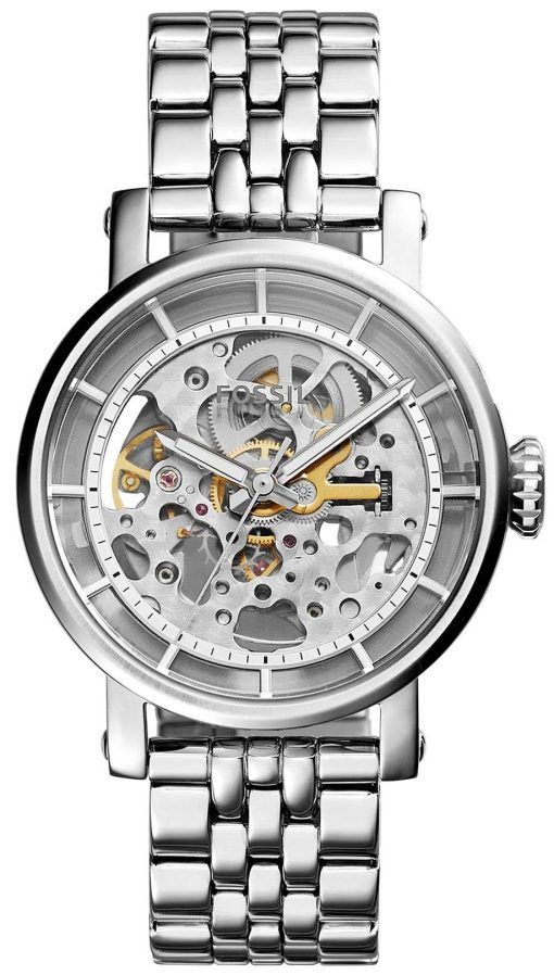 Fossil Original Boyfriend Automatic Skeleton Dial Stainless Steel ME3067 Womens Watch