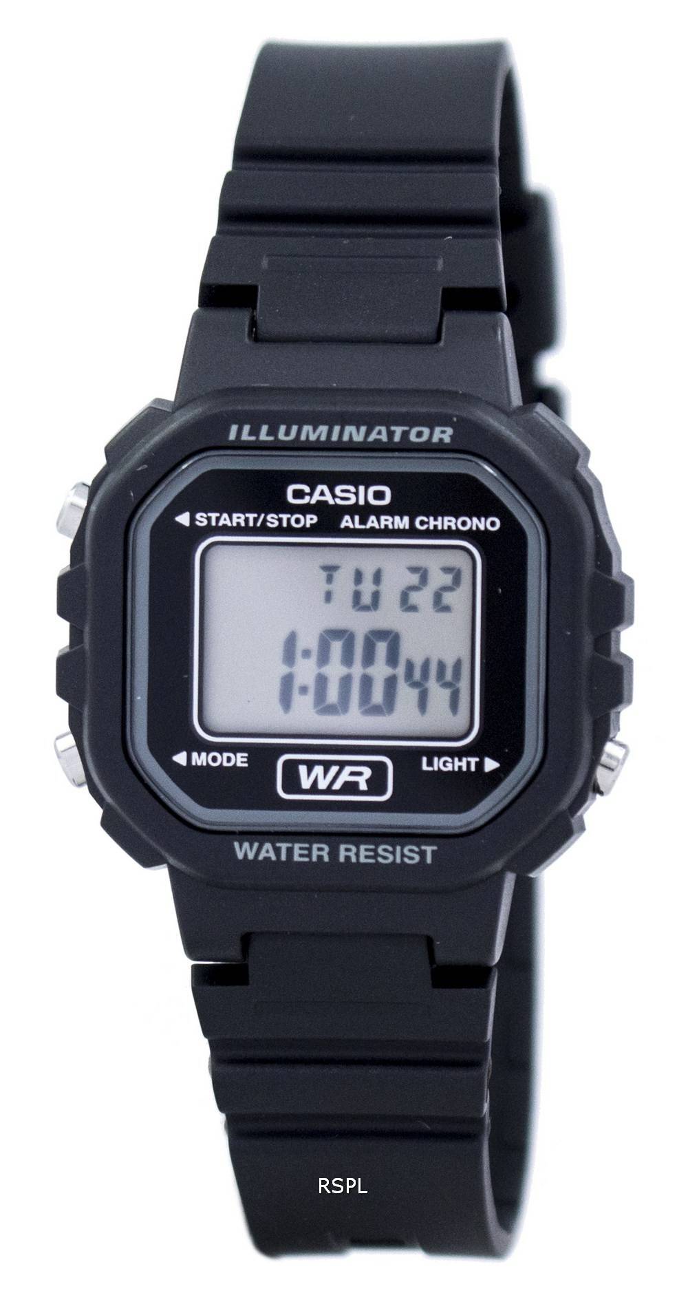 Casio Jugend Illuminator Chrono Alarm Digitale LA-20WH-1 B-LA20WH-1 B ...