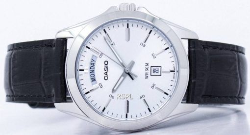 Casio Analog Silber Zifferblatt MTP-1370L-7AVDF MTP-1370L-7AV Herrenuhr