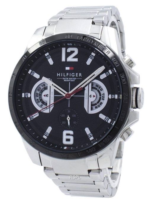 Tommy Hilfiger Decker Analog Quarz Tachymeter 1791472 Herrenuhr