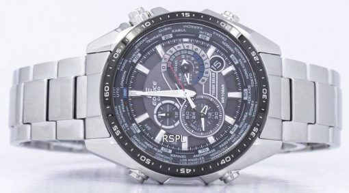 Casio Edifice Tough Solar Chronograph Welt Zeit EQS-500DB-1A1 EQS500DB-1A1 Herrenuhr