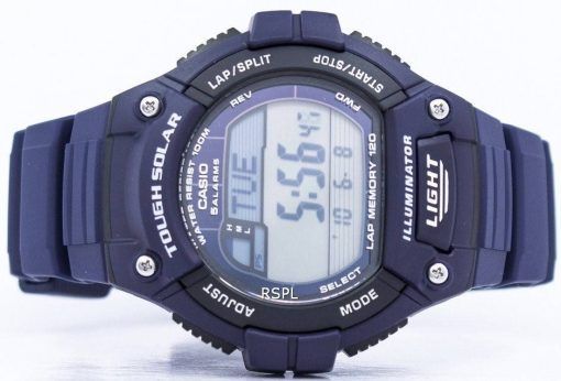 Casio Illuminator Tough Solar Lap Memory Alarm Digital W-S220-2AV Herrenuhr