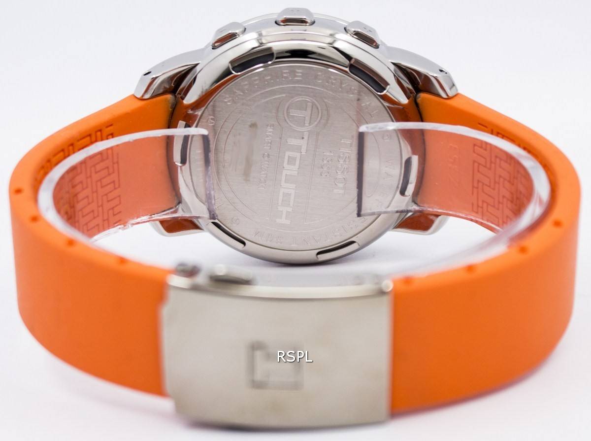 Tissot T Touch Titanium Orange Kautschuk T33.7.878.92 T33787892