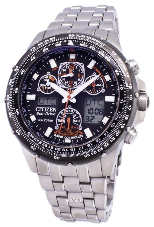 Citizen Promaster Eco-Drive Gangreserve Funkuhr 200M JY0030-52E Herrenuhr