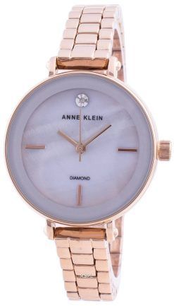 Anne Klein 3386LGRG Quarzdiamant Akzente Damenuhr