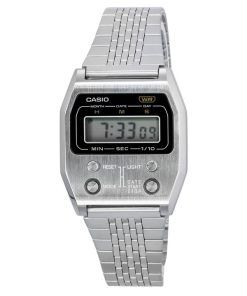 Casio Vintage Digital Edelstahl Quarz A1100D-1 A1100D-1 Unisex Uhr