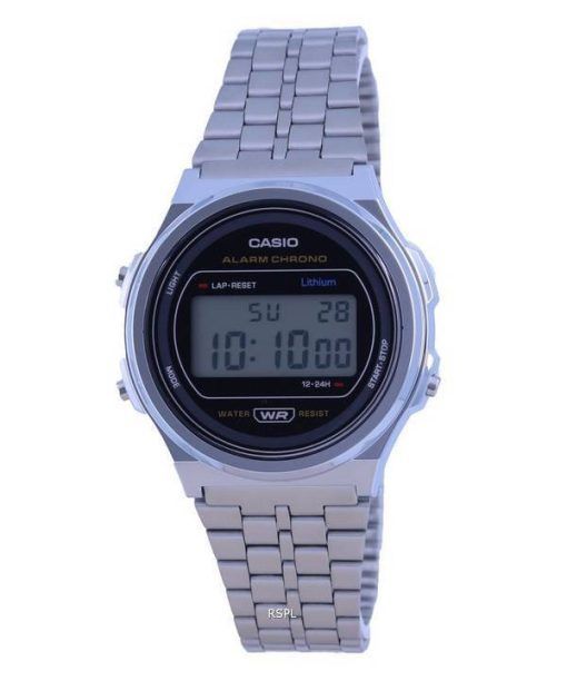 Casio A171 Vintage Edelstahl Resin Digital A171WE-1A A171WE-1 Unisex Uhr