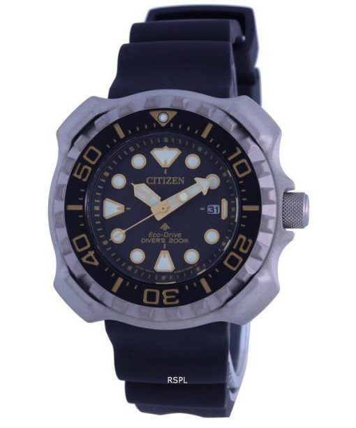 Citizen Promaster Marine Schwarzes Zifferblatt Eco-Drive Diver's BN0220-16E 200M Herrenuhr