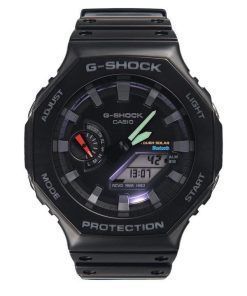 Casio G-Shock Analog Digital Mobile Link Schwarzes Harzarmband Robuste Solarenergie GA-B2100-1A 200M Herrenuhr