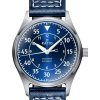 Ratio Skysurfer Pilot Blue Sunray Zifferblatt Leder Automatik RTS318 200M Herrenuhr