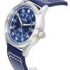 Ratio Skysurfer Pilot Blue Sunray Zifferblatt Leder Automatik RTS318 200M Herrenuhr