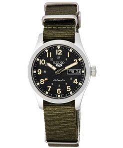 Seiko 5 Sports Green Zone Midfield Automatikuhr mit schwarzem Zifferblatt SRPJ85K1 100M