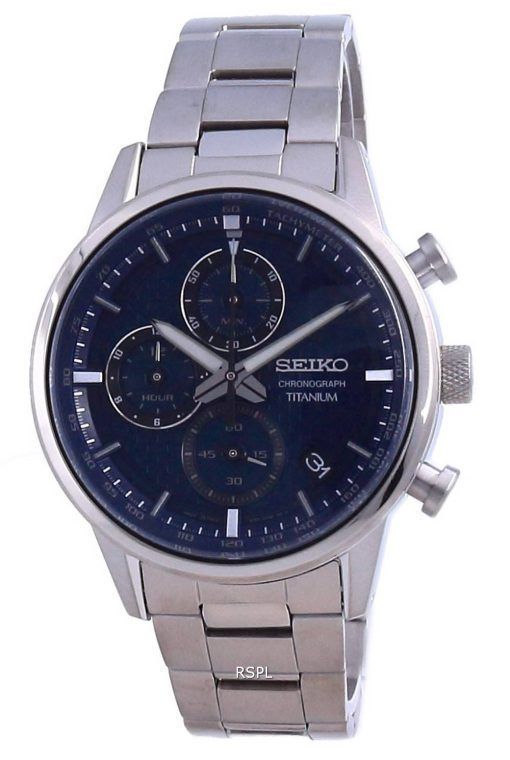 Seiko Entdecken Sie mehr Titan Chronograph Quarz SSB387 SSB387P1 SSB387P 100M Herrenuhr