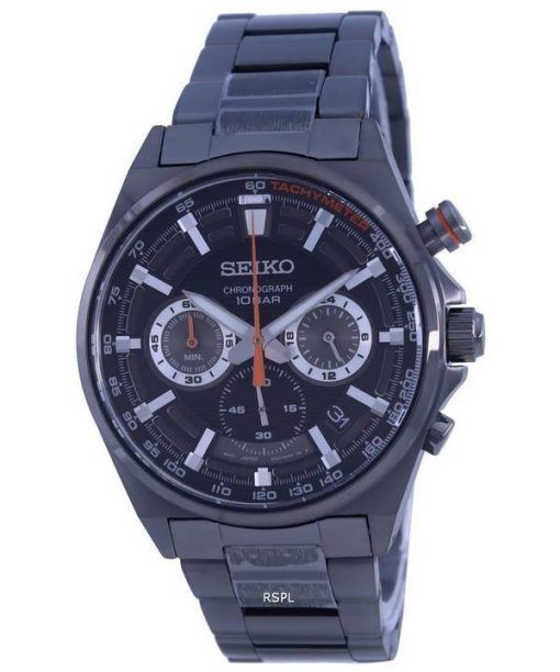 Seiko Neo Sports Chronograph schwarzes Zifferblatt Quarz SSB399 SSB399P1 SSB399P 100M Herrenuhr