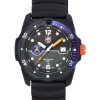 Luminox Bear Grylls Survival SEA Kautschukarmband, schwarzes Zifferblatt, Quarz-Taucheruhr XB.3723 200M, Herrenuhr