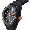 Luminox Bear Grylls Survival SEA Kautschukarmband, schwarzes Zifferblatt, Quarz-Taucheruhr XB.3723 200M, Herrenuhr