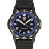 Luminox Leatherback SEA Turtle Giant Polyurethan-Armband, schwarzes und blaues Zifferblatt, Schweizer Quarzwerk, XS.0324, 100 m,