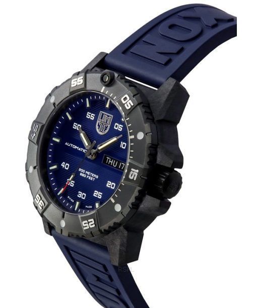 Luminox Master Carbon SEAL Kautschukarmband, blaues Zifferblatt, automatische Taucheruhr XS.3863 200M, Herrenuhr