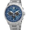 Citizen Super Titanium Chronograph, blaues Zifferblatt, Eco-Drive CA4570-88L 100M Herrenuhr