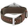 Hamilton Khaki Field Green Nylonarmband mit schwarzem Zifferblatt, mechanisch, H69439931, Herrenuhr