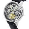 Ingersoll The Jazz Sun and Moon Phase Lederarmband Skelett Silber Zifferblatt Automatik I07701 Herrenuhr