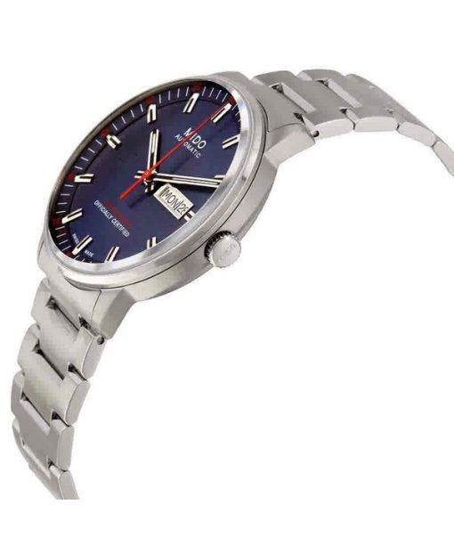 Mido Commander Chronometer Edelstahl blaues Zifferblatt Automatik M021.431.11.041.00 Herrenuhr