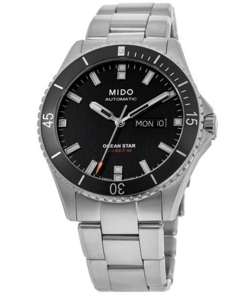 Mido Ocean Star Automatik-Taucheruhr aus Edelstahl mit schwarzem Zifferblatt M026.430.11.051.00 200M