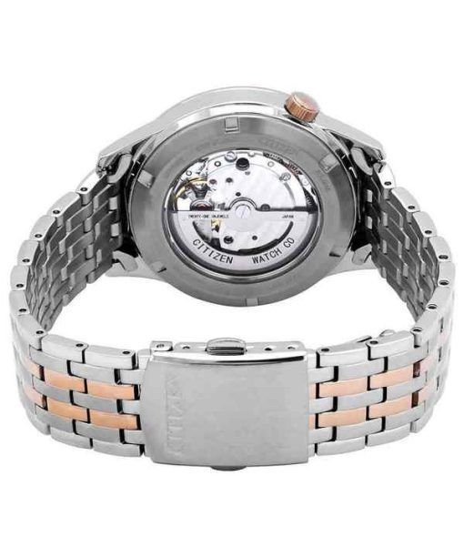 Citizen Two Tone Stainless Steel Open Heart White Dial Automatic NH9136-88A Herrenuhr