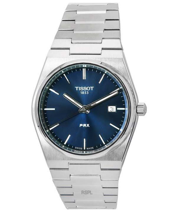 Tissot PRX T-Classic Edelstahl blaues Zifferblatt Quarz T137.410.11.041.00 T1374101104100 100M Herrenuhr