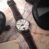 AVI-8 Spitfire Lock Chronograph Flugzeug weißes Zifferblatt Quarz AV-4089-05 Herrenuhr