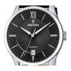 Festina Classics Lederarmband, schwarzes Zifferblatt, Quarz F20426-3 Herrenuhr