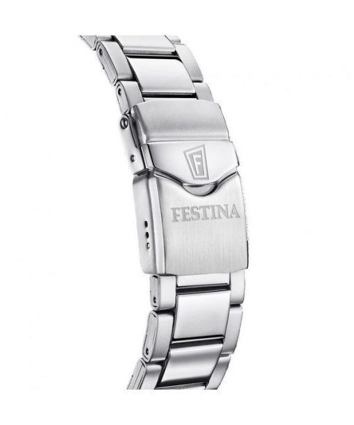 Festina Diver Edelstahl schwarzes Zifferblatt Quarz F20663-3 200M Herrenuhr