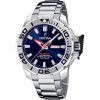 Festina Diver Edelstahl blaues Zifferblatt Quarz F20665-1 200M Herrenuhr