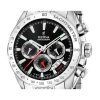 Festina Chrono Sport Edelstahl schwarzes Zifferblatt Quarz F20668-4 100M Herrenuhr