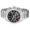 Festina Chrono Sport Edelstahl schwarzes Zifferblatt Quarz F20668-4 100M Herrenuhr