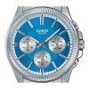 Casio Enticer Analog Edelstahl Eisblaues Zifferblatt Quarz MTP-1375D-2A2 Herrenuhr