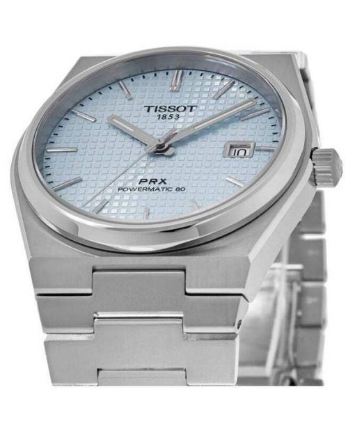 Tissot PRX T-Classic Powermatic 80 Eisblaues Zifferblatt Automatik T137.407.11.351.00 100M Herrenuhr