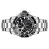 Invicta Pro Diver Scuba GMT Edelstahl schwarzes Zifferblatt Quarz 45745 100M Herrenuhr