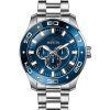 Invicta Pro Diver Scuba GMT Edelstahl blaues Zifferblatt Quarz 45757 100M Herrenuhr